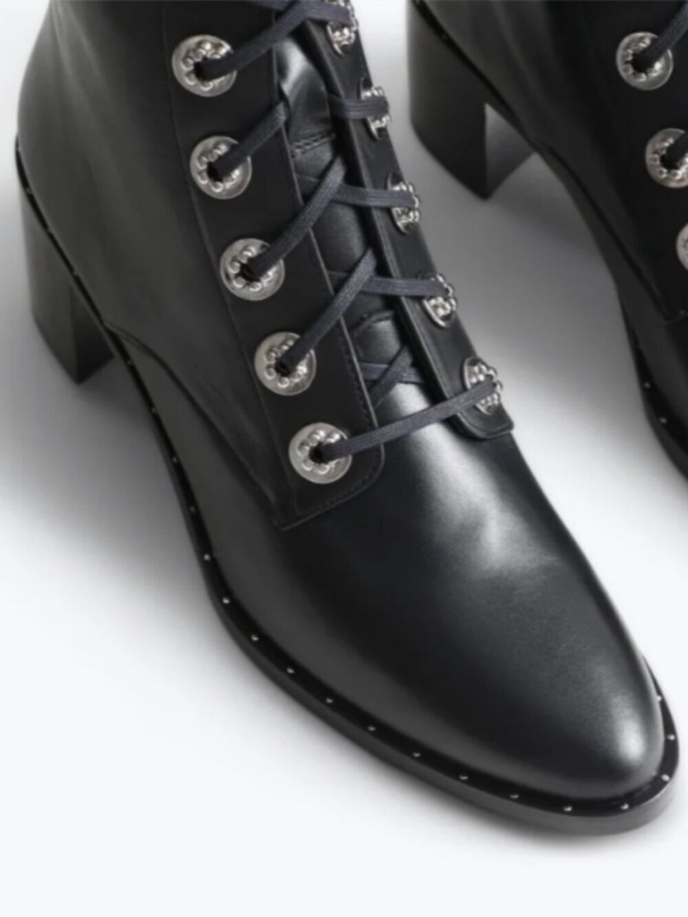 Freda Salvador • Ace Lace-Up Block Heel Ankle Boots size 6